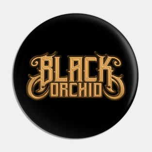 Black orchid tattoo Pin