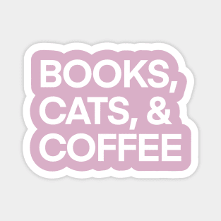 Books, Cats, and Coffee Magnet