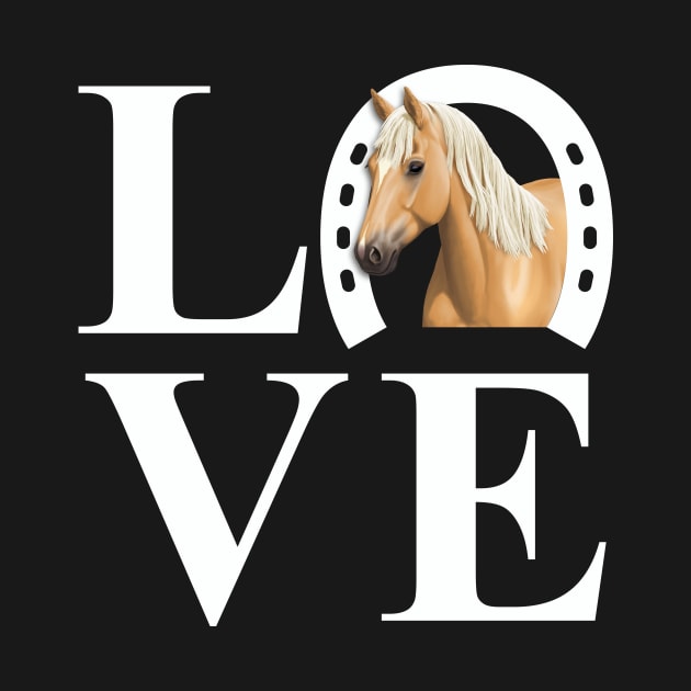 I Love Horses Palomino Horse by csforest