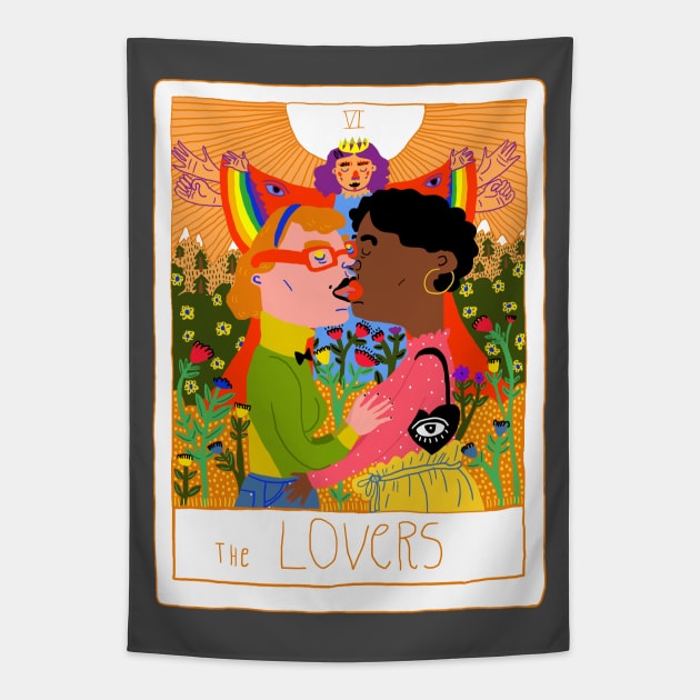 Lovers Tarot Tapestry by ezrawsmith