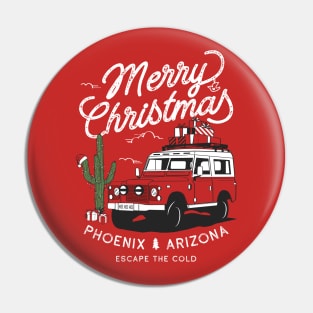 Vintage Christmas Vacation Phoenix Arizona Road Trip Pin