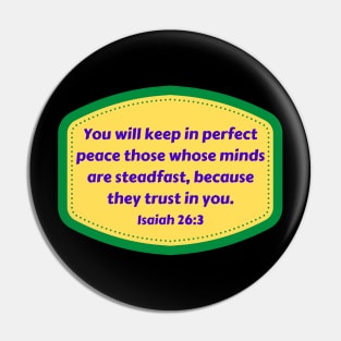 Bible Verse Isaiah 26:3 Pin