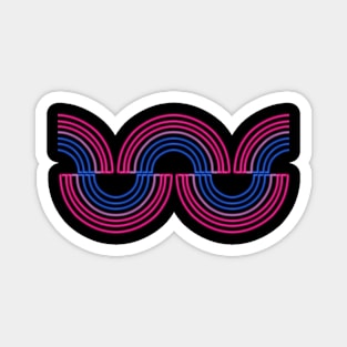 Bisexual Neon Light Rainbow 2 Magnet