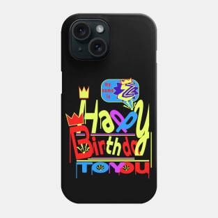 Happy Birthday Alphabet Letter (( Z )) Dazzling Creative Design Phone Case