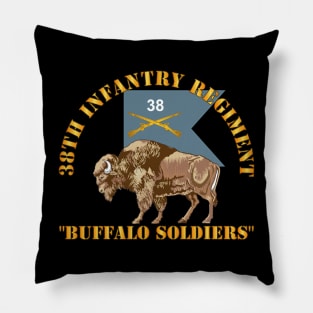 38th Infantry Regiment - Buffalo Soldiers w 38th Inf Guidon Pillow