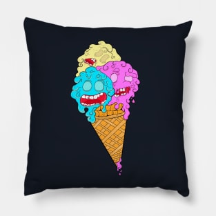 Colorful Ice Cream Monster Pillow