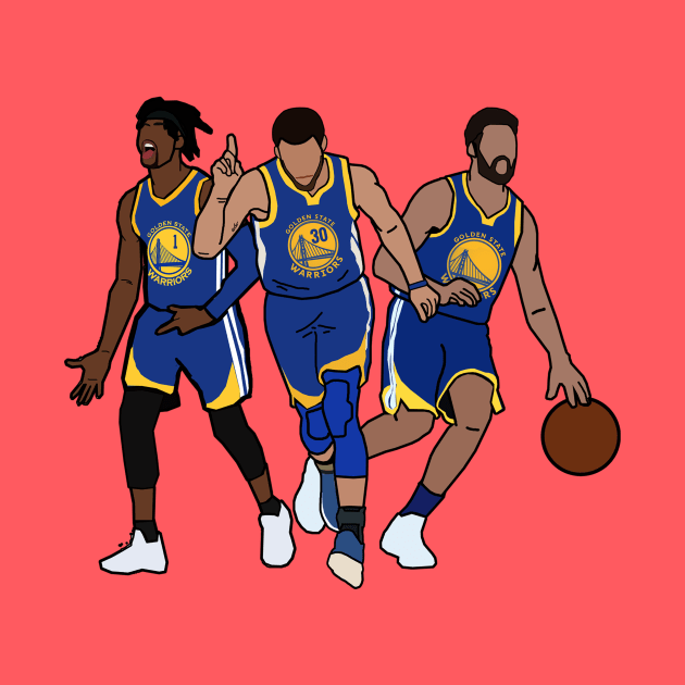 Steph Curry/Klay Thompson/D'Angelo Russell Golden State Warriors Big 3 2020 NBA by xavierjfong