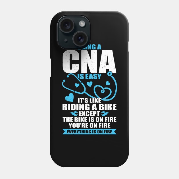 Funny CNA Work Certified Nursing Assistant Gift Phone Case by Dolde08