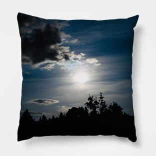 Full moon / Swiss Artwork Photography Pillow