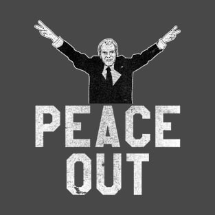 Peace Out Funny Dick Nixon Vintage Style Graphic Tee T-Shirt