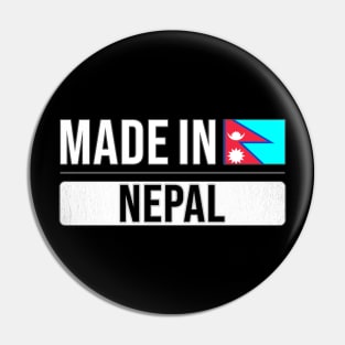 Made In Nepal - Gift for Nepalese With Roots From Nepal Pin