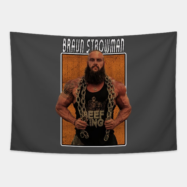 Vintage Wwe Braun Strowman Tapestry by The Gandol