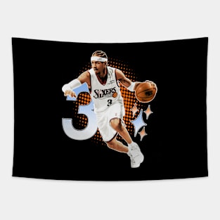 Allen Iverson Superstar Pose Tapestry