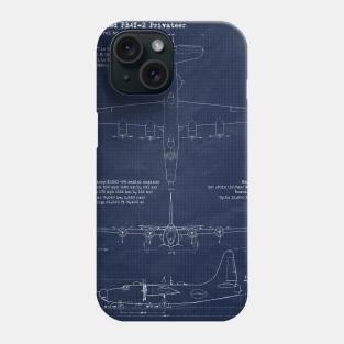 PB4Y Privateer Blueprint Phone Case