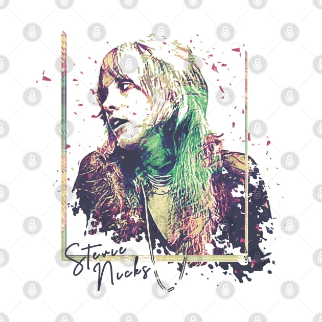 Stevie Nicks The Broken Frame Retro Fan Art by VintageMimi