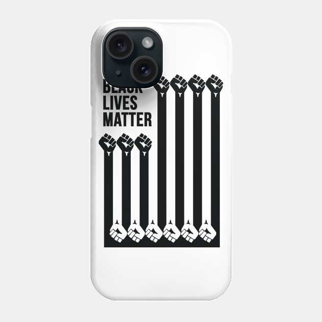 Black Lives matter - Black Power Fist ✅ Phone Case by Genie Designs