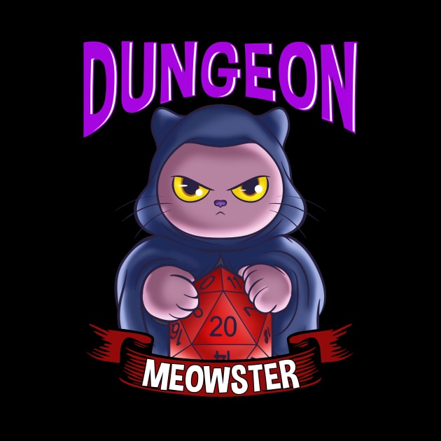 Dungeon Meowster Cute & Funny Gaming by theperfectpresents