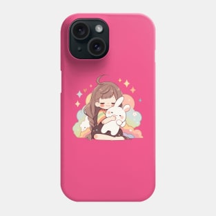 girl rabbit Phone Case