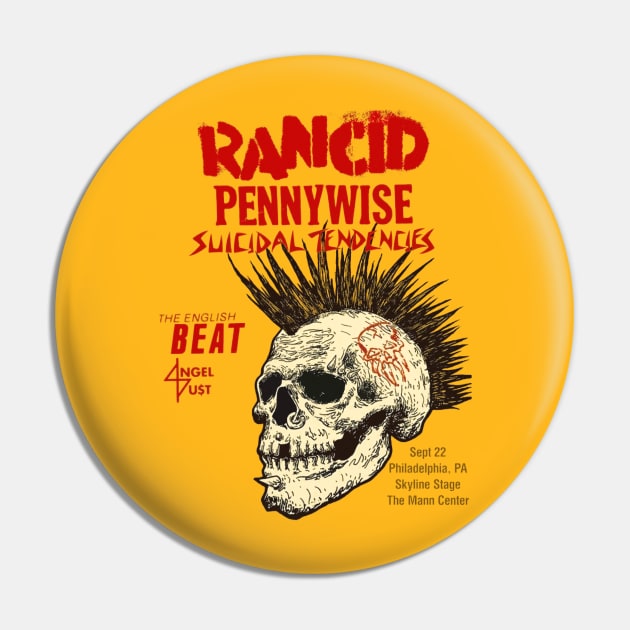 Rancid skull Pin by KucingLangit