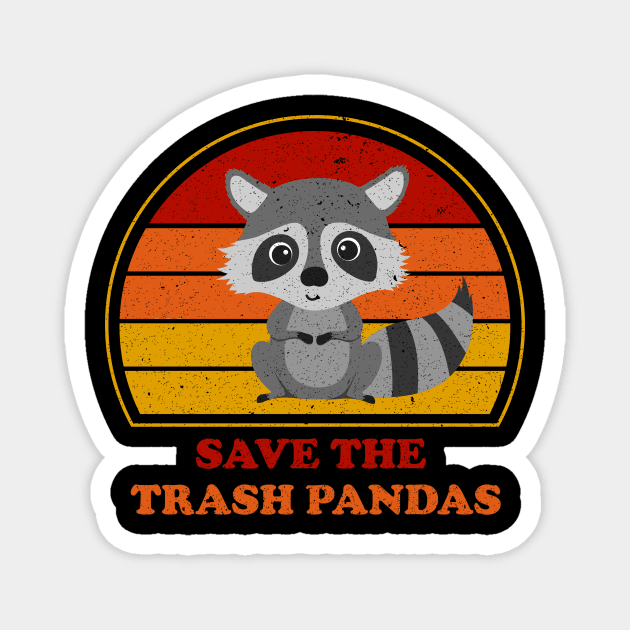 Save The Trash Pandas Magnet by n23tees