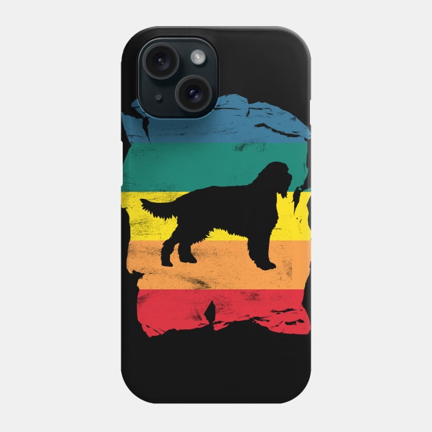 Gordon Setter Distressed Vintage Retro Silhouette Phone Case by DoggyStyles