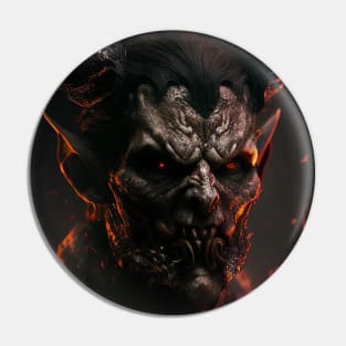 Demon face Pin