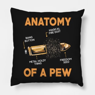 GUNS: Anatomy Of A Pew 2nd amendment t shirt gift Pillow