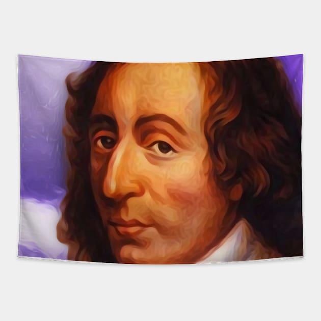 Blaise Pascal Portrait | Blaise Pascal Artwork 2 Tapestry by JustLit