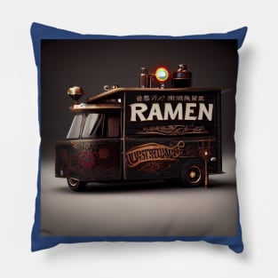 Steampunk Tokyo Ramen Food Truck Pillow