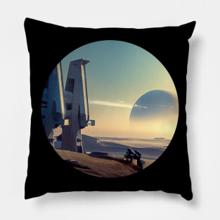 Future world Art Print Pillow