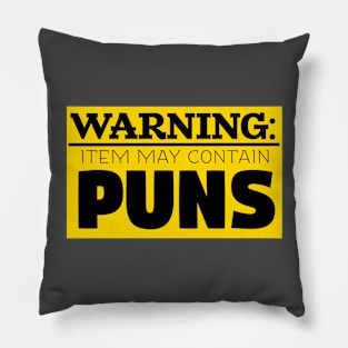 May Contain Puns Pillow