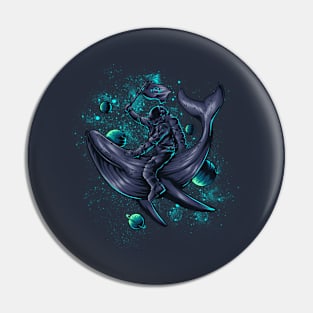 Astro Whale Pin