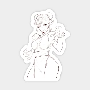 Chun-Li sketch (Street Fighter) Magnet