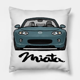 MX5 Miata NC1 Icy Blue Pillow