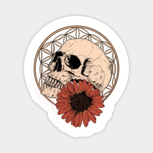 Macabre Alternative Gothic Aesthetic Skull Streetwear Magnet