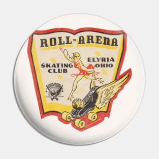 Roll-Arena Roller Rink Vintage Defunct Skating Club Pin