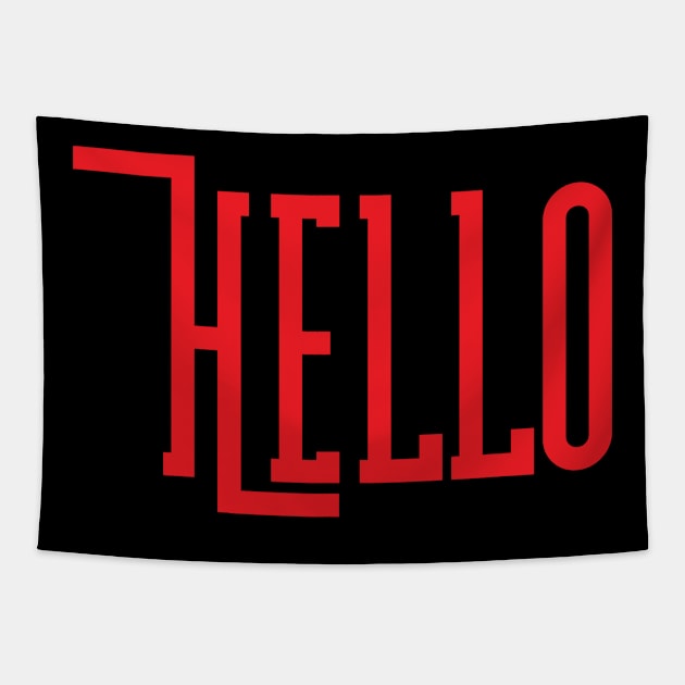 Hello Tapestry by Alvd Design