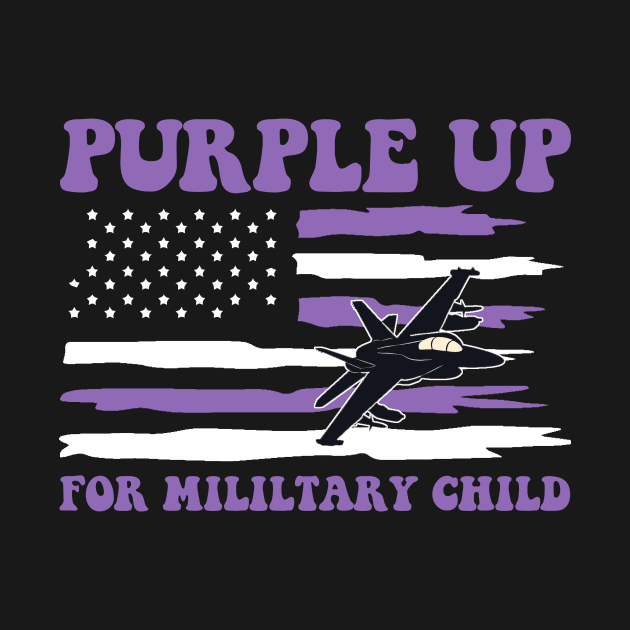 Groovy Purple Up For Military Kids Military Child Month by Zimmermanr Liame