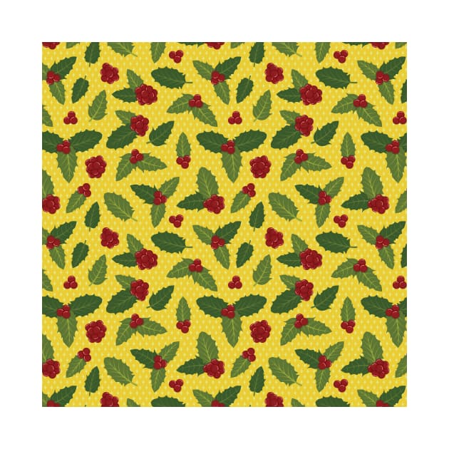 Holly Berry Pattern by zarya_kiqo