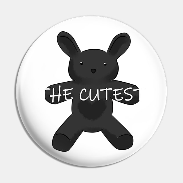 The cutest bunny black Pin by Demonic cute cat