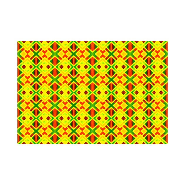 Colorful African Geometric Pattern by ZeichenbloQ