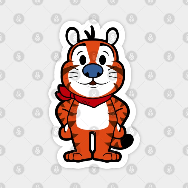 Tony the Tiger Chibi Magnet by mighty corps studio