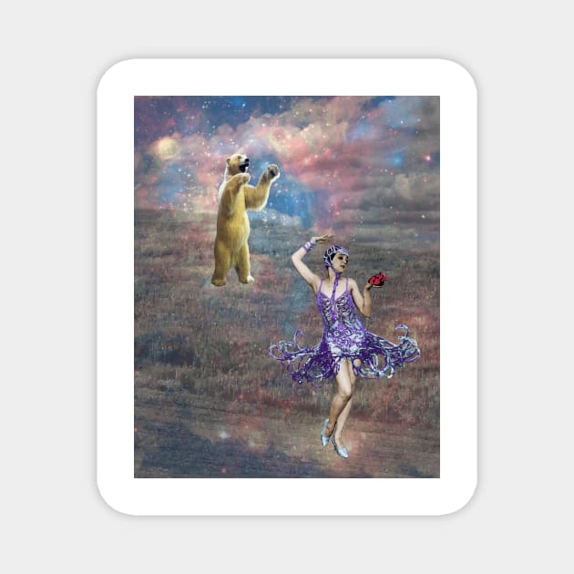 Dance with Me, Spirit Bear Magnet by Loveday101