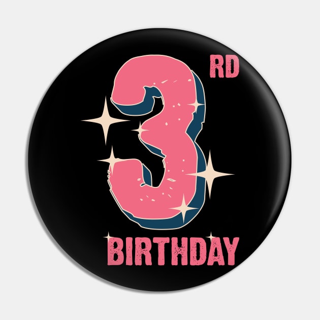 3rd Birthday for girls Pin by Emma