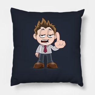 sleepy cute boy Pillow