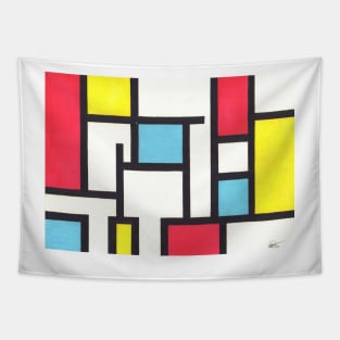 Tribute to Mondrian II Tapestry