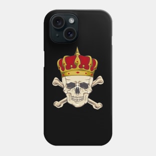 king's skull and crown Phone Case
