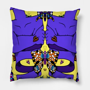 Coloured Nervous Butterfly Pillow