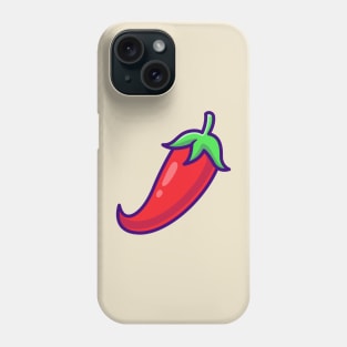 Red Chili Pepper Vegetable Cartoon Phone Case