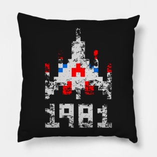 1981 Space Shooter Pillow